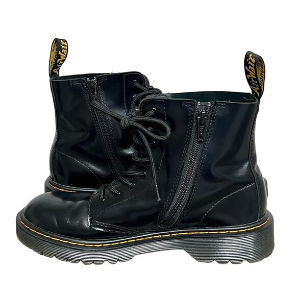 Dr. Martens Pascal Bex 1460 Black Leather Lace Up Women’s 6 Ankle Boots WORN 1X - Picture 5 of 8